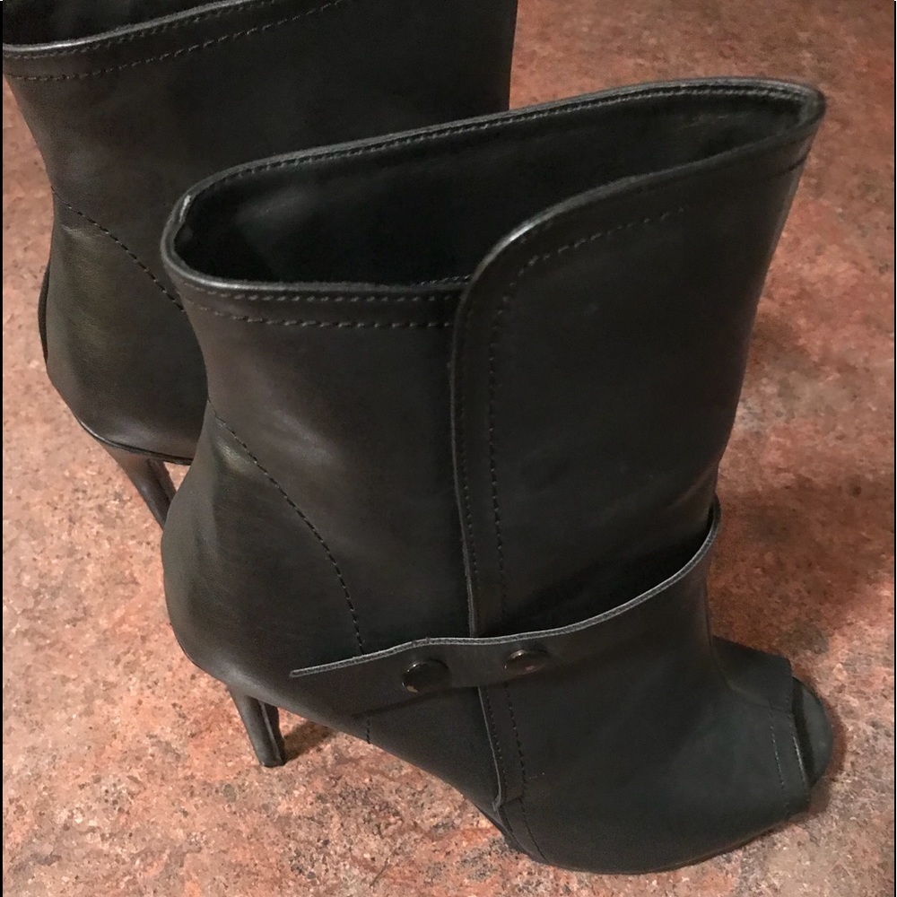 Beau+Ashe Peep Toe Booties
